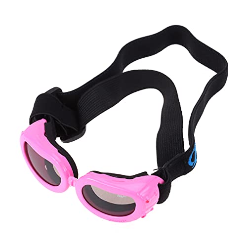CIYODO Augenspiegel Augenschutz Für Hunde Kleine Hundebrille -Sonnenbrille Kleine Hunde-Outfits Hundewindeln-Outfits Haustier Sonnenbrille Welpen-Outfits Ultraviolettes Licht Rosa von CIYODO