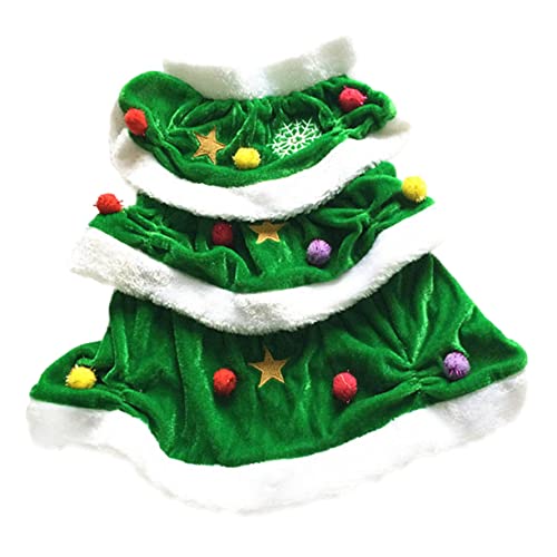 CIYODO Haustierkleidung für Weihnachten kleine hundekleidung Hundebekleidung für weihnachtskostüm Hunde Weihnachts hundepullover Weihnachtsbaum Weihnachtsmann-Kleid Kätzchen einstellen von CIYODO
