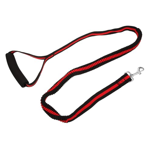 CIYODO Hundeleine Trainingsleine für Hunde elastisch Bungee-Cord-Zubehör für Hunde Gürtel Hundebedarf discovery found jogging Hundetraining führen Bungee-Leine für Hunde Haustier Seil rot von CIYODO