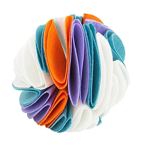 CIYODO Hund Slow Food Spielzeug Interaktive Haustier Schnüffelball 20CM Weiß Orange Blau Molar Spielzeug für Hunde von CIYODO