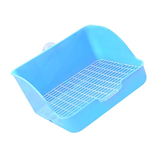 CIYODO Kasten Hasenkäfig Toilette Hamster klo kaninchentoilette Hasenklo Kaninchen-Trainingstöpfchen quadratisches Tablett Haustier Häschen Toilette Anti-Fall-Häschen-Töpfchen Plastik von CIYODO