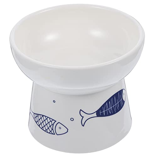 CIYODO Keramische Haustierschale für Katzen Hochbeiniges Design rutschfeste Fütterungsschüssel mit Entzückendem für Komfortables Essen Reinigen CIYODO Keramische Haustierschale für Katzen Hochbeiniges Design rutschfeste Fütterungsschüssel mit Entzückendem für Komfortables Essen Reinigen von CIYODO