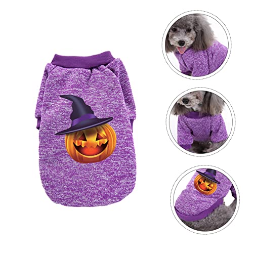 CIYODO Kleidung für Haustiere Haustierzubehör kleine Hunde-Outfits Halloween kostüm Halloween Costume Kleider Kürbiskostüm für Haustiere Halloween-Kostüm für Haustiere Hündchen Mantel von CIYODO