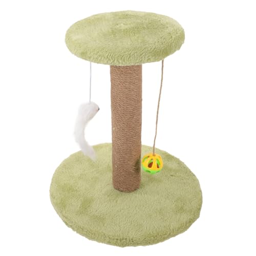 CIYODO Kratzbaum Für Katzen Aus Sisal Süßer Katzenkratzbaum Kratzbäume Für Katzen Dekorativer Kratzbaum Für Katzen Kratzbaum Für Den Haushalt Kätzchen Light Green Massivholz von CIYODO