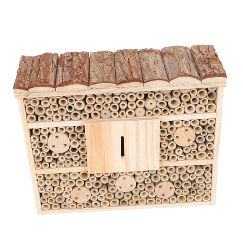 CIYODO Garten Insekten Nisthotel Holz Outdoor Kabine Bienenstock Für Schmetterlinge Bienen von CIYODO