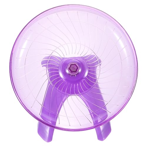 CIYODO Laufrad für Hamster kleines Tierspielzeug Hamster läuft Spinner UFO-Spielzeug Haustierräder Hamster Spielzeug hamsterspielzeug Rad für Chinchilla Chinchilla-Laufrad Plastik Violet von CIYODO