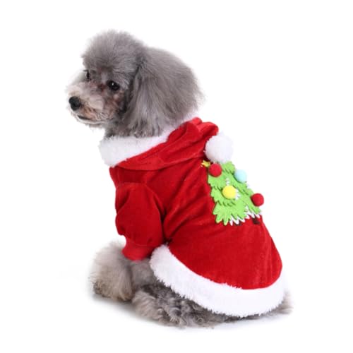 CIYODO Haustierkleidung Weihnachtsmannanzug Für Große Hunde Party-hundetuch Weihnachts-hundekleid Bequem Und Leicht Zu Tragen von CIYODO