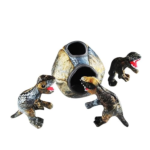 CIYODO Spielzeug Für Hunde Dinosaurier Haustier Plüsch Spielzeug Training Stimmpuppe Mit 3 Mini Dinosaurier Visuell Leicht Zu Reinigen von CIYODO