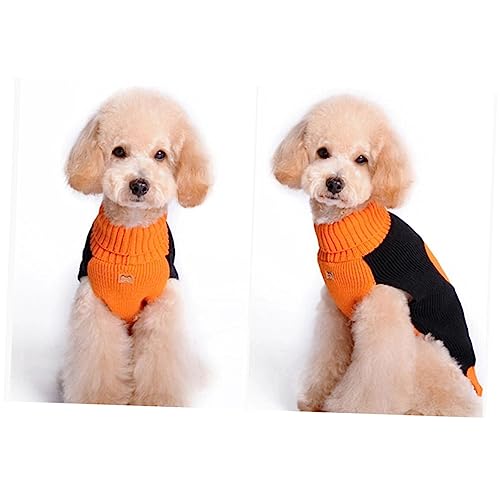 CIYODO Kürbis-Fleecepullover Für Hunde Halloween-Pullover Für Hunde Pullover Größe M Haustierkostüm von CIYODO