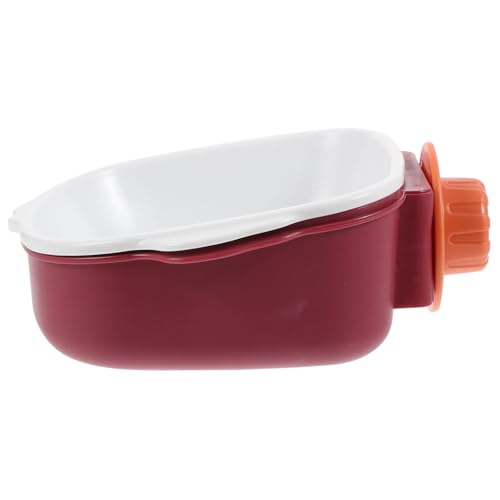 CIYODO Slow-Food-Bowl Leckerli-Spender für Haustiere hängender Futternapf Wassernapf für Welpen pet Water Bowl pet Food Container Abnehmbarer Welpennapf hundebox schüssel Plastik Weiß von CIYODO