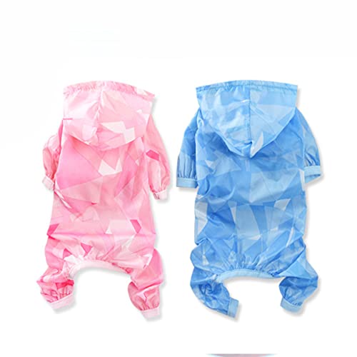 CIYODO Sommerkleidung Haustierkleidung kleine hundekleidung Kleid für den Sommer Trendige Kleidung leichte Kleidung pommern Kleider Hund Haustier Kostü vierbeinige Kleidung Overall Rosa von CIYODO