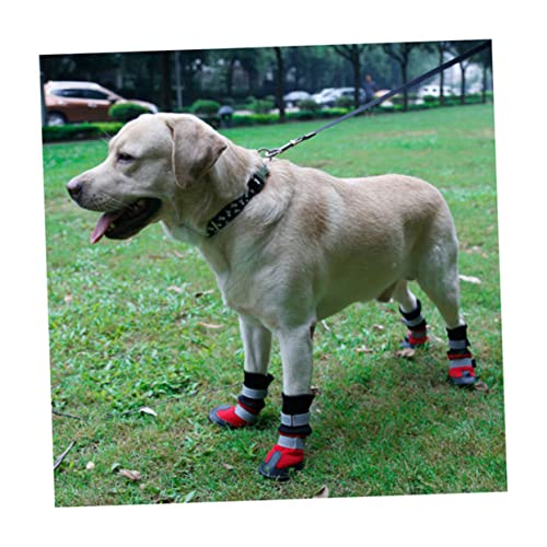 CIYODO Welpe Stiefel Für Hunde Chrrtsmas Haustiergeschenke Warme Stiefel Zum Welpenspiel Pfotenschutz Bei Kaltem Wetter Haustier Warme Stiefel wasserdichte Hundeschuhe Hündchen Samojede von CIYODO