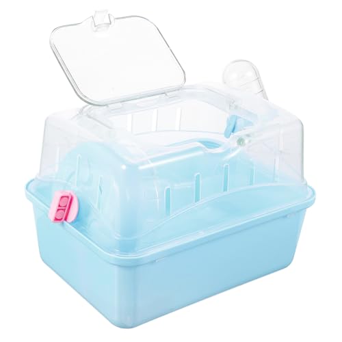 CIYODO Kleintier Transportbox Für Hamster Tragbare Hamster Käfig Box Mit Dach Für Outdoor Aktivitäten Ideal Für Reisen Und Ausflüge von CIYODO