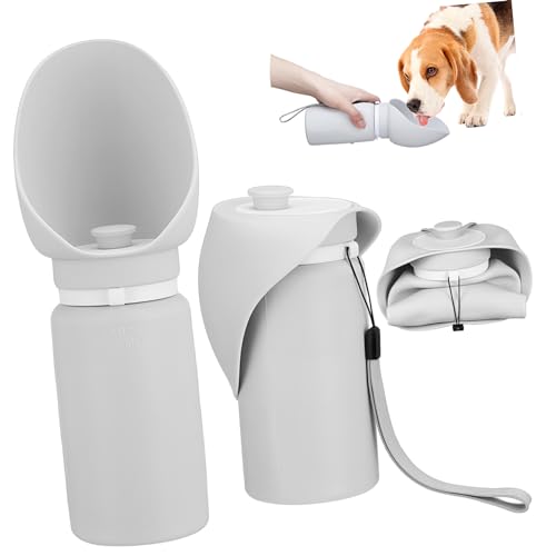 CIYODO Wasserspender Für Hunde Tragbare Wasserflasche Für Hunde 550 Ml Platzsparend Robust Auslaufsicher Für Reisen Mit Haustieren von CIYODO