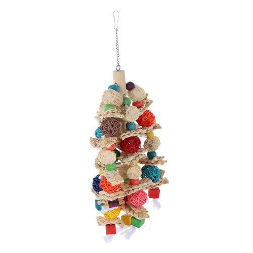 CIYODO Vogelspielzeug holzspielzeug Parrot Toys Spielzeug für Haustiervögel Bird Toys Spielzeuge Spielzeug für Sittiche Vogelkäfig Kauspielzeug für Nymphensittiche Vögel Spielzeug hölzern von CIYODO