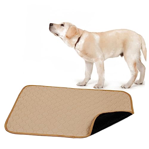 CIYODO Waschbare Hunde Und Katzen Pinkeleinlage Wiederverwendbare Hundetraining Pads wasserdichte S Pads Beige Optimal Für Welpen Und Haustiere Geruchshemmend Und Pflegeleicht von CIYODO