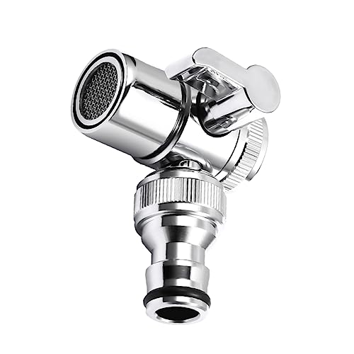 CIYODO Wasserhahn Splitter Für Waschmaschine Adapter Für Waschbecken 1 Zu 2 Hochwertiger Faucet Splitter Für Einfache Verbindung Von Wasserleitungen Ideal Für Küche von CIYODO