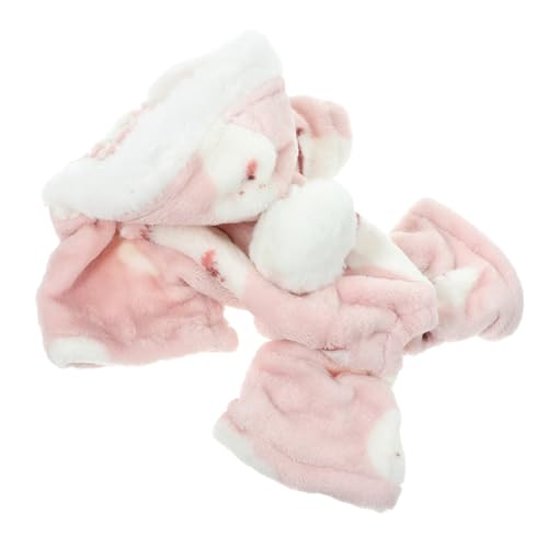 CIYODO Welpen-Pyjama Dekorative Hundekleidung Winterkleidung Für Hunde Hundepyjama Für Kleine Hunde Junge Hunde-Pyjama Welpenkleidung Chihuahua-Kleidung Hund Wintermantel Rosa Baumwolle von CIYODO