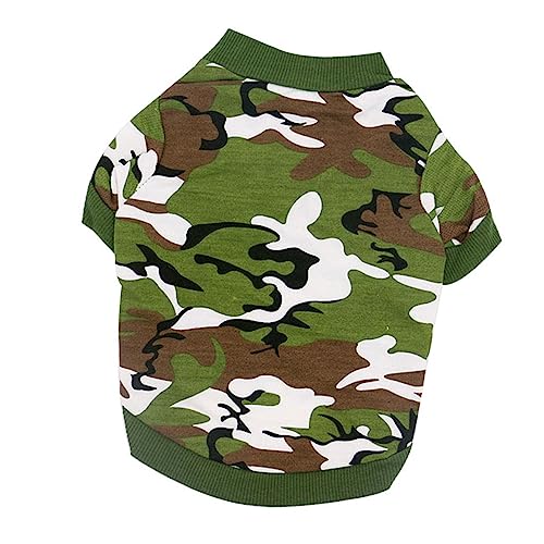 CIYODO Welpenkleidung hundemantel Dog Raincoat hundepullover Hunde Pulli Hunde Weste hundebekleidung Welpen Mäntel kleines Hundeshirt Haustier-Hundekleidung Freizeitmantel für Hunde Green von CIYODO