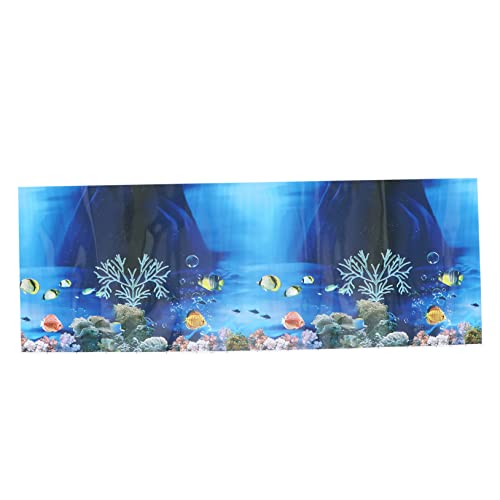 CIYODO dekoratives Bild Aquarium Dekoration aquariumdeko Fish Tank Background Mural Aquarium Sticker 3D-Bilder Aquarium Poster Fisch Schwarze Handschuhe Aufkleber Hintergrunddekor Einweg von CIYODO