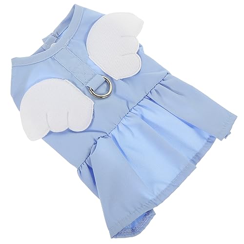 CIYODO diehochzei schlüpfeier hundekleidung hundekleider seilchen Katze schöne Weste sommerliches Haustierkleid sommerlicher hunderock Hund dekorative Weste Baumwolle Polyester Sky-Blue von CIYODO