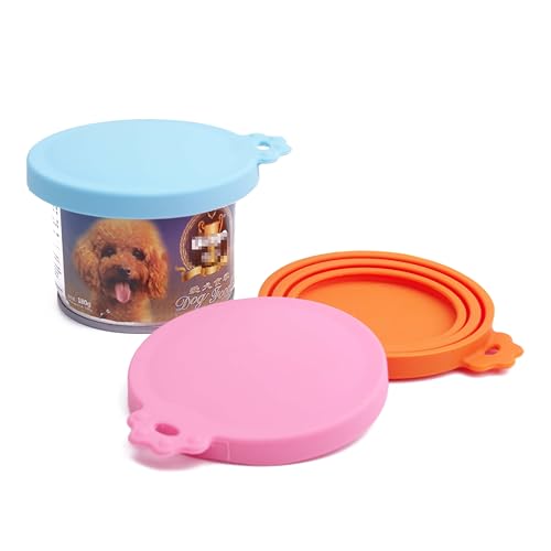 CIYODO kann für Haustier abdecken Dosendeckel für Hundefutter Hundefutterdeckel für Dosen Pet Food can lid Pet Food Storage can lid Haustierzubehör katzenfutter Silikon kann abdecken Rosa von CIYODO