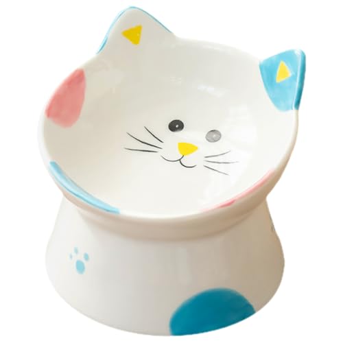 CIYODO pet Feeder pet Bowl katzenschälchen Rutschfester Haustierfutternapf keramikschüsseln Katzenfutter Futternäpfe für Haustiere Kätzchenfutter Katzennapf aus Keramik Boden katzennapf von CIYODO