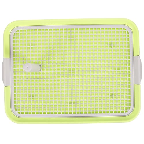 Haustiertoilette pet Supplies pet Bowl Haustierpfanne hundepflege rutschfeste Hundetoilette Töpfchen Zug Kaninchen Welpen Innentoilette verdickte Welpentoilette Plastik Light Green CIYODO von CIYODO