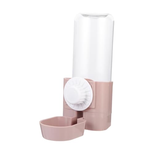 hängender Wasserkocher Wasserflasche für Haustiere Zwingerfüllung Wassernapf für Welpen pet Water Bottle Hunde trinknapf Plastikwasserflasche Kaninchenfutter für Käfige Abs Rosa CIYODO von CIYODO