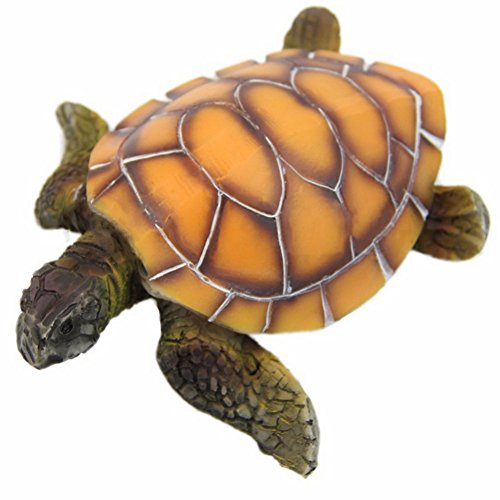 CJFael Künstliche Aquarium Dekorationen Ornament, Gefälschte Aquarium Wassersimulation Schildkröte Ornament Aquarium Dekor Werkzeug Gelb von CJFael