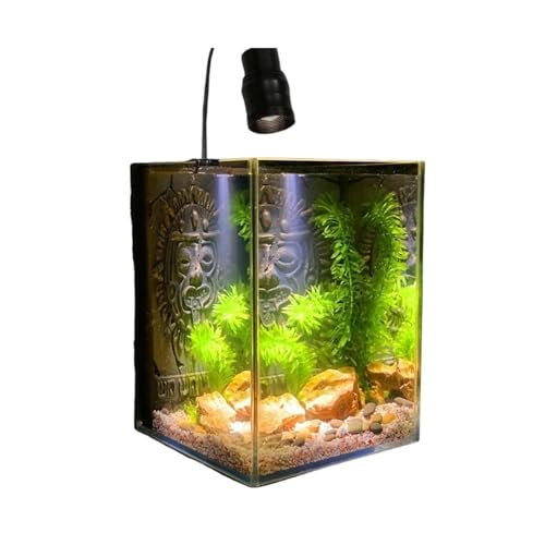 Terrarium Aquarium aus ultraweißem Glas for den Schreibtisch, Wohnzimmer, Büro, Schreibtisch, Kampffischbecken, 15 × 15 × 20 cm Insekten Schildkröten von CJHFR472SG