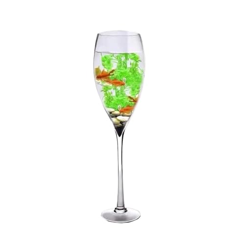 Terrarium Klares Glas-Aquarium, Champagnerglas-Form, Glas-Aquarium, Heimdekoration Insekten Schildkröten(12cmx40cm) von CJHFR472SG