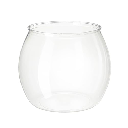 Terrarium Rundes, hochtransparentes kleines Aquarium aus PET, einteiliges Kunstglas, Wohnzimmer, Büro, kleine Fischtanks for den Schreibtisch Insekten Schildkröten(13x17x14cm) von CJHFR472SG