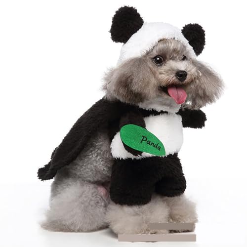 Flauschiges Haustierkostüm, Hundekleidung, lustiges Halloween-Kostüm, Winter-Hunde-Outfits, Cosplay-Kleidung, Party-Kostüm für Weihnachten, Geburtstag, Cosplay, Party, Wochenendpartys von CJKDXDH