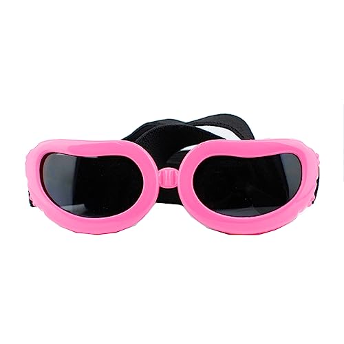 Hund Sonnenbrille Brille UV-Schutz Haustier Brille Katzenauge Tragen Welpen Winddicht Brille Lustige Cosplay Brille Kostüm Foto Requisiten Rosa von CJKDXDH