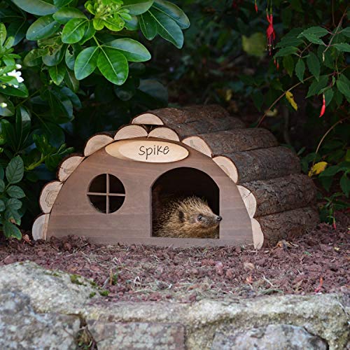 CKB LTD Holzhaus für Igel oder Meerschweinchen – Outdoor Schuppen – Hotel kann auch für den Winterschlaf für Gartenhaus verwendet Werden – 33,5 x 34 x 19 cm Igelhaus von CKB LTD