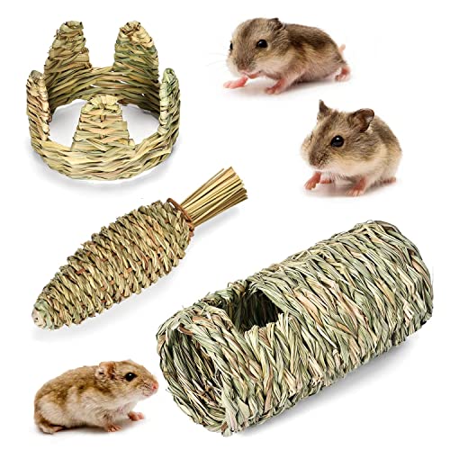 Weihnachtsdekoration Krone Haustier Haus Hamster Golden Bear Tunnel Haustier Flucht Passage Handmade Stroh Karotten von CKPLAS