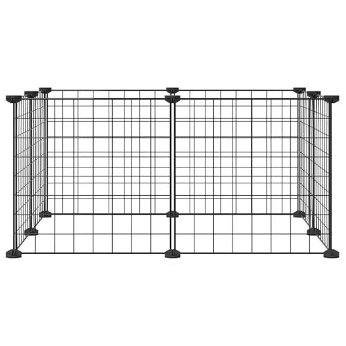 CLALER 70x70x35cm Freilaufgehege Kleintiere, Meerschweinchen Gehege, Gehege für Kleintiere, Schildkröten, Kaninchen, Stahl von CLALER