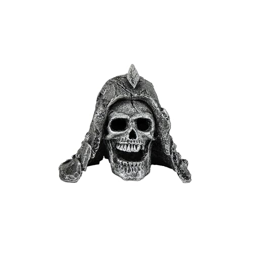 CLASSIC Aquarium-Dekoration Totenkopf mit Helm, 137 x 85 x 115 mm von CLASSIC