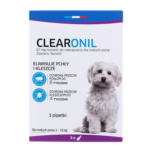 CLEARONIL Floh- und Zeckentropfen für kleine Hunde (2-10 kg) von Dttra