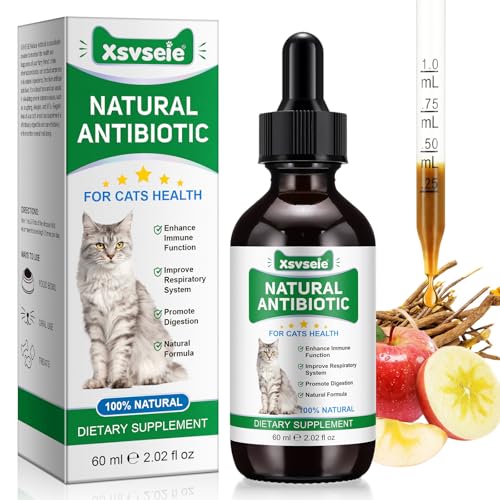 Antibiotika für Katzen，Katzenantibiotika，Natürliche Antibiotika für Katzen，Katze juckende Haut Entlastung，Katze Allergie Entlastung，Katze Antibiotika für Hautinfektion，60ml-Huhngeschmack von CLFJLXYX