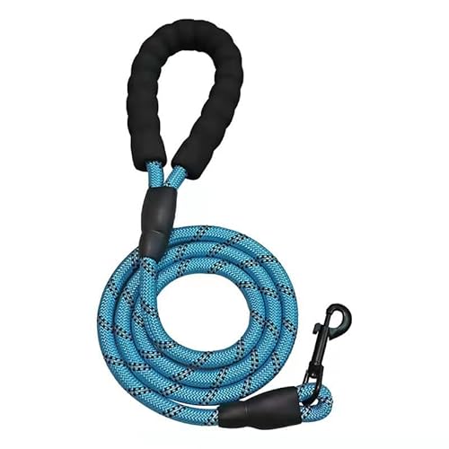 CLGoods Hundeleine mit bequemem, gepolstertem Griff, reflektierend, 152 cm, Blau von CLGoods