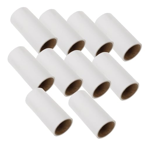 CLISPEED 10 Stück Extra Klebrige Fusselrolle Nachfüllpapier Tragbarer und Tierhaarentferner für Kleidung Teppich Möbel Weiß Effektive von Haustierhaaren und CLISPEED 10 Stück Extra Klebrige Fusselrolle Nachfüllpapier Tragbarer und Tierhaarentferner für Kleidung Teppich Möbel Weiß Effektive von Haustierhaaren und von CLISPEED