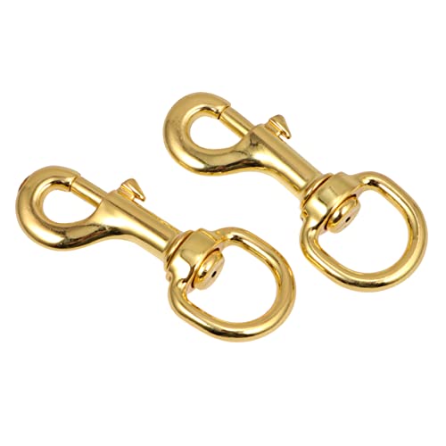 CLISPEED 2 Stück Haustier Haken mit Drehgelenk und aus Zubehör für Hunde und Gold CLISPEED 2 Stück Haustier Haken mit Drehgelenk und aus Zubehör für Hunde und Gold von CLISPEED