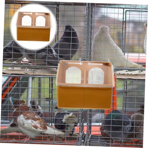CLISPEED 2 Stück Teiliges Pigeon Cage Feeder Futterbehälter aus Bruchsicherem Material Praktische Vogelkäfig Futterstation zum Aufhängen Einfach zu Reinigen Langlebig für Tauben und CLISPEED 2 Stück Teiliges Pigeon Cage Feeder Futterbehälter aus Bruchsicherem Material Praktische Vogelkäfig Futterstation zum Aufhängen Einfach zu Reinigen Langlebig für Tauben und von CLISPEED