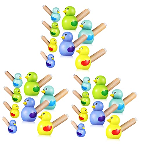 CLISPEED 24 STK Pfeife Pfeifspielzeug Für Kinder Neuheit Wassergrasmücke Vogel Figur Sport Dekorationen Mini-Spielzeug Mini-tierfiguren Musik Dekorationen Geschenk Kleinkind Baby PVC von CLISPEED