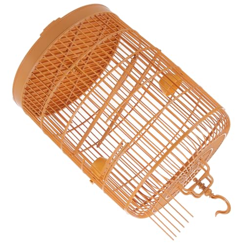 CLISPEED Hängender Vogelkäfig aus Kunststoff Vintage Design für Kleine Haustiere Runder Käfig für Vögel Hamster und für und Außendekoration Sicher und Langlebig CLISPEED Hängender Vogelkäfig aus Kunststoff Vintage Design für Kleine Haustiere Runder Käfig für Vögel Hamster und für und Außendekoration Sicher und Langlebig von CLISPEED