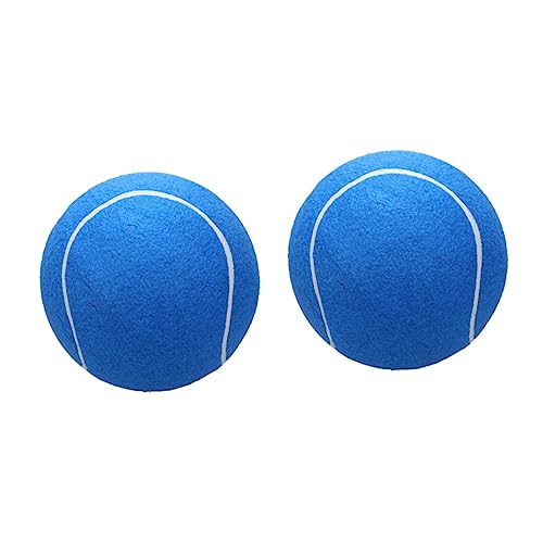 CLISPEED 2 STK Tennisbälle Haustierspielzeug Großer Tennisball Hundespielzeug Quietschende Tennisbälle Riesiger Tennisball Für Hunde Tennisbälle Für Hunde Kind Spielzeughund Riese von CLISPEED