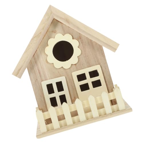 CLISPEED Holz Vogelhaus Kreatives Vogel Nest für Fütterung von Wildvögeln Hängend mit Feiner Verarbeitung und Natürlichem Design zur Dekoration und Vogelfütterung im Garten CLISPEED Holz Vogelhaus Kreatives Vogel Nest für Fütterung von Wildvögeln Hängend mit Feiner Verarbeitung und Natürlichem Design zur Dekoration und Vogelfütterung im Garten von CLISPEED