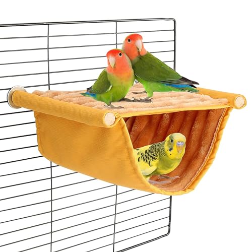 CLKE Vogel Hängematte, Wellensittich Spielzeug, Wellensittich Zubehör, Vogelspielzeug, Vogelkäfig Zubehör, Ratten Zubehör für Käfig, Hängematten für Vögel und Hamster von CLKE